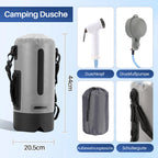Cosmo Go Campingdusche 12L Tragbarmit Fusspumpe