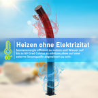 Cosmo Go 35L Solardusche Curve mit Regenduschkopf und Schutzhaube