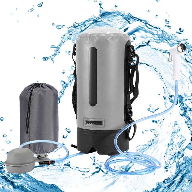 Cosmo Go Campingdusche 12L Tragbarmit Fusspumpe Hover Image