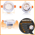 Cosmo Go LED Einbaustrahler 3W/5W/7W Kaltweiß/Warmweiß