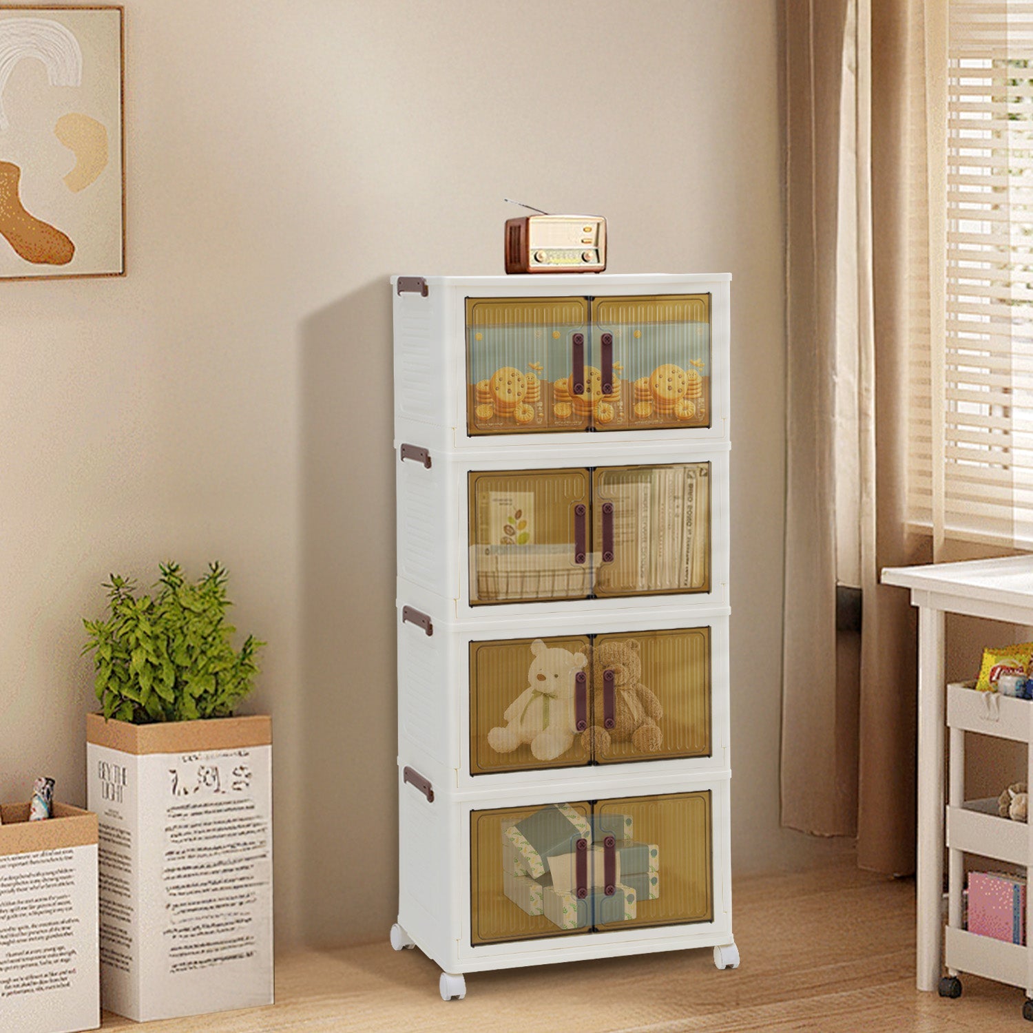 Cosmo Go Aufbewahrungsbox Schließfächer mit Türen & Rädern