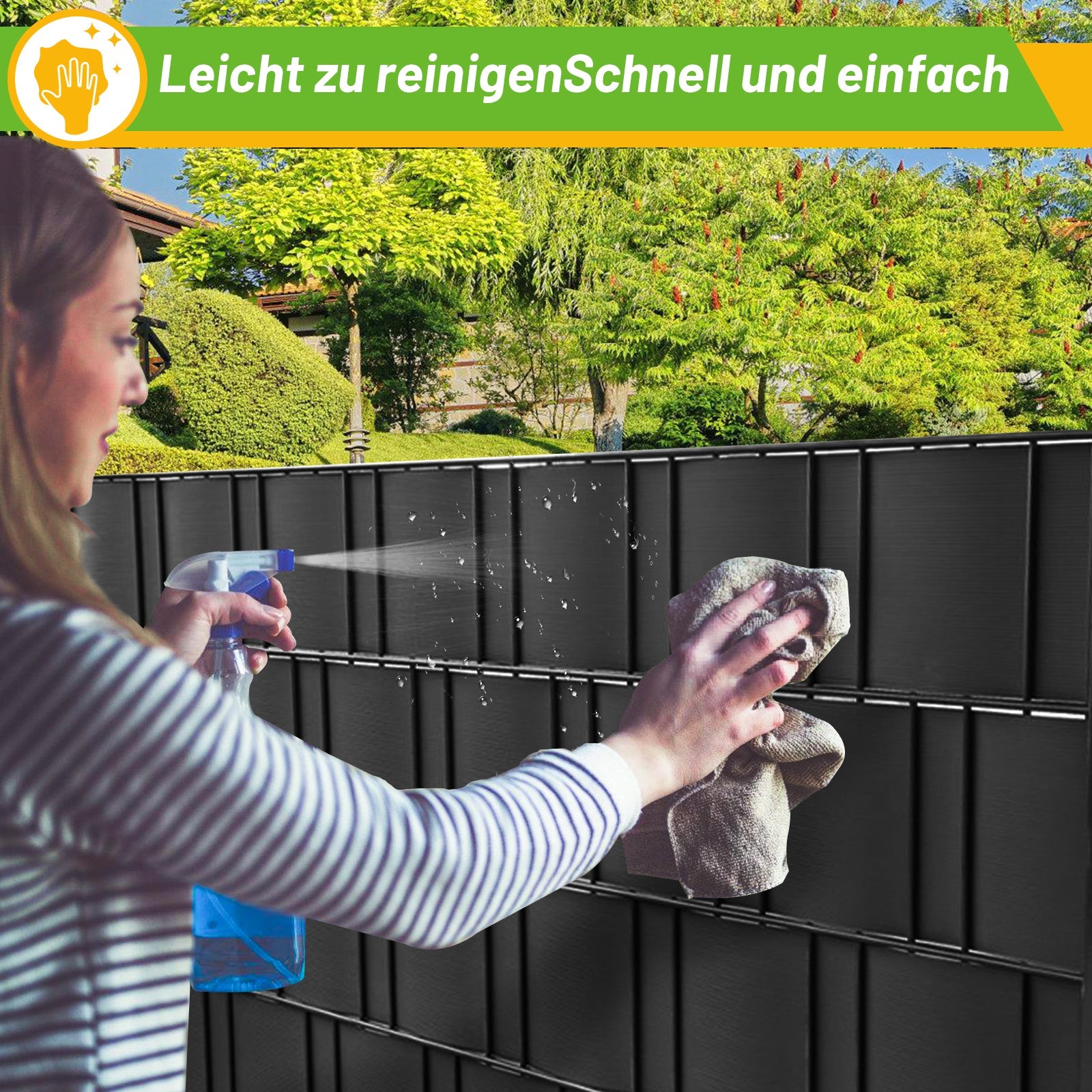 Cosmo Go Sichtschutzstreifen Hartes PVC 10-40 Stück