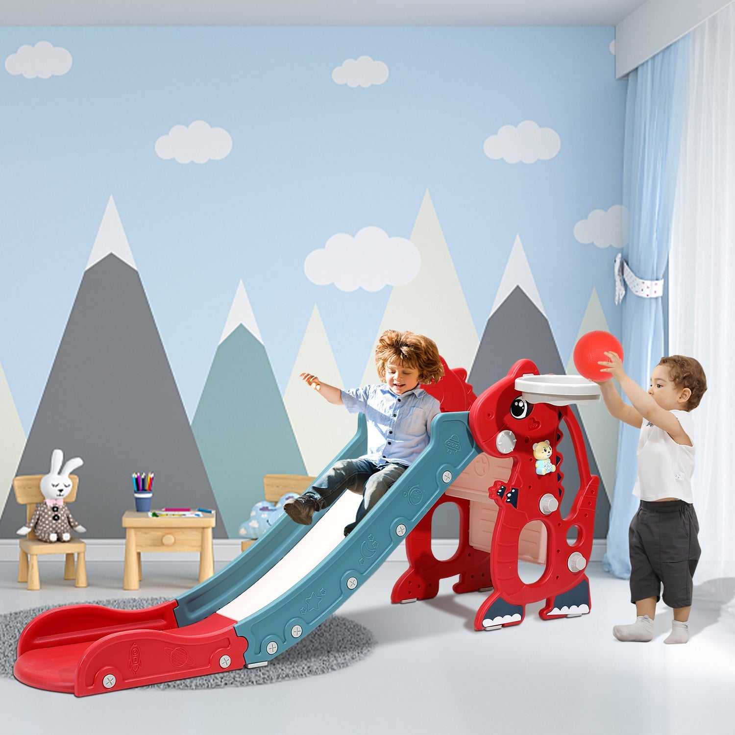 Cosmo Go Kinderrutsche Faltbar 4 in 1