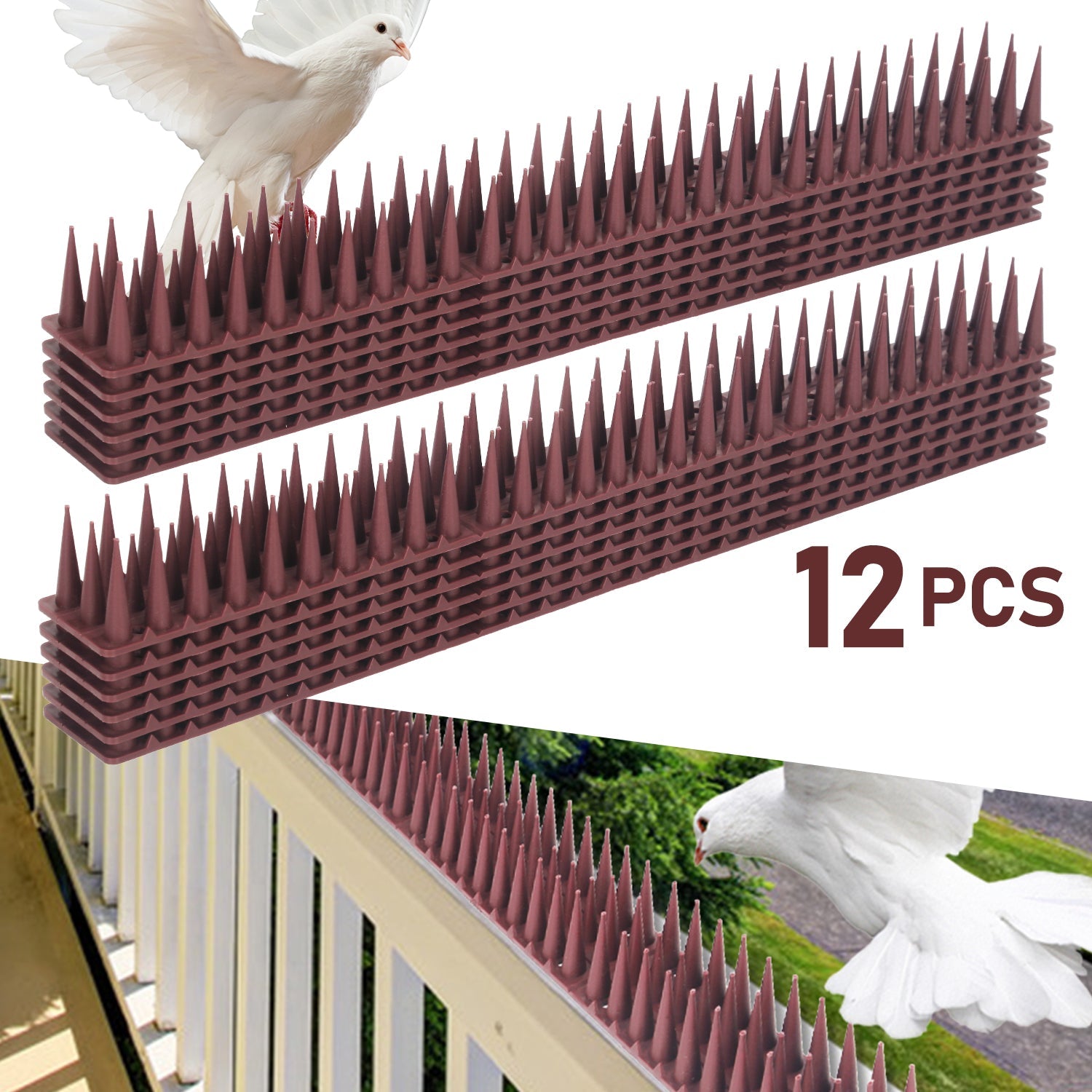 Cosmo Go Vogelspikes Taubenspikes Kunststoff 12 Stück