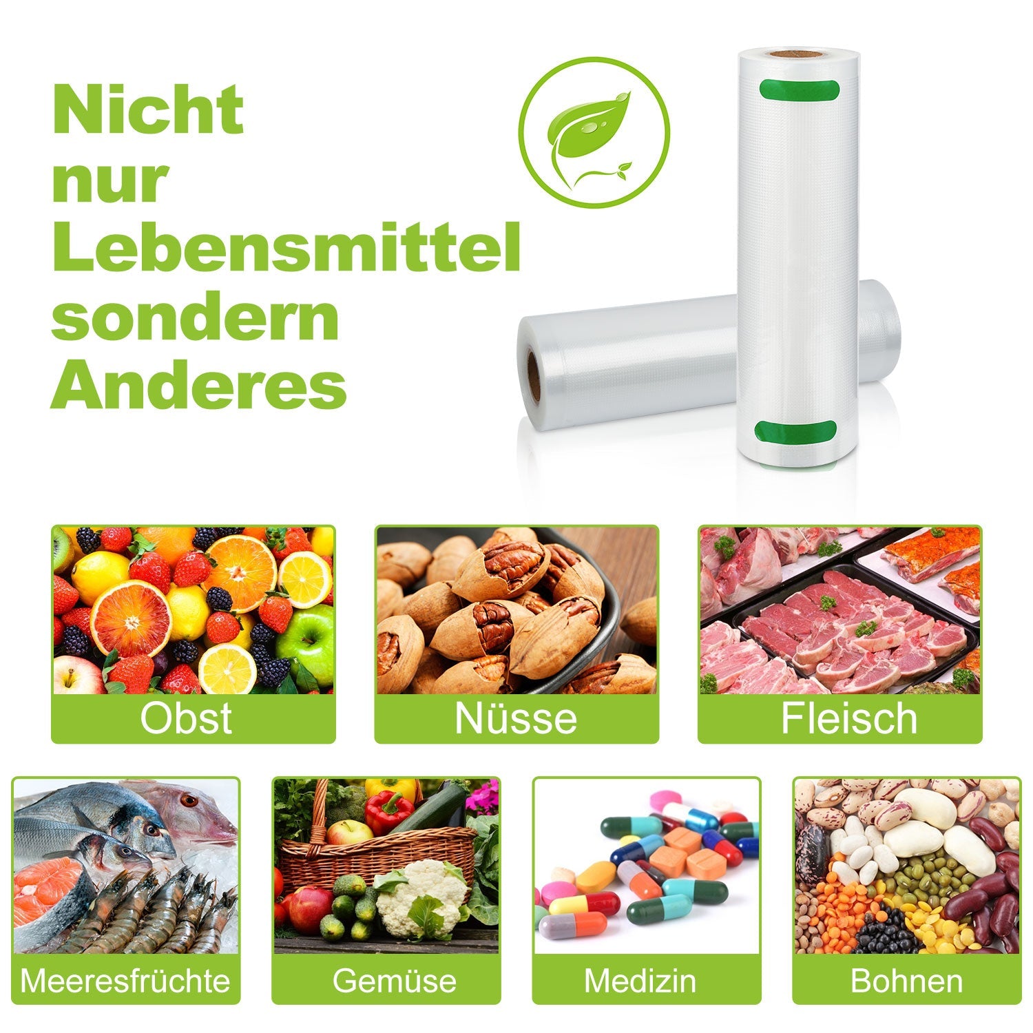 Cosmo Go 2 rollen Vakuumrollen Folienschlauch 20 x 600 cm