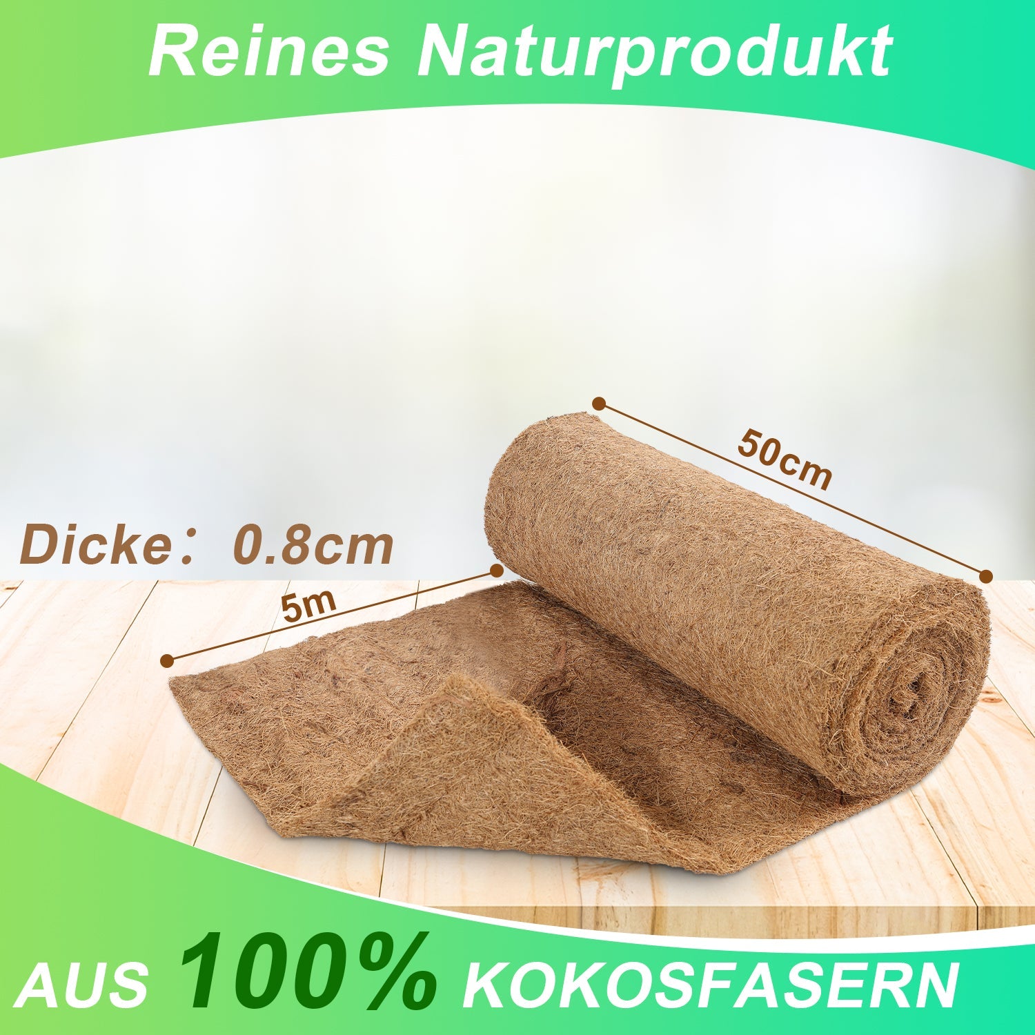 Cosmo Go Kokosmatte Pflanzenschutz 5M/10M