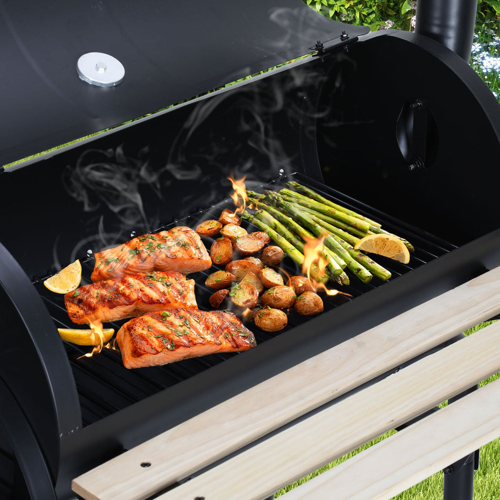 Cosmo Go Holzkohle Grill BBQ Multifunktionaler mit Thermometer