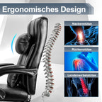 Cosmo Go Drehstuhl Höhenverstellbar Bürostuhl 360° frei Drehbar mit Lendenkissen