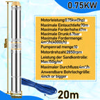 Cosmo Go Tiefbrunnenpumpe für Gartenbewässerung Edelstahl