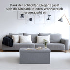 Cosmo Go Sitzhocker mit Stauraum Aufbewahrungsbox 76x38x38cm