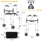Cosmo Go Gehhilfe Leicht Rollator aus Aluminium bis 180 kg