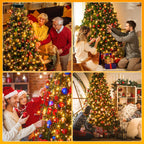Cosmo Go LED Christbaumbeleuchtung mit Ring 280 LEDs Warmweiß IP44