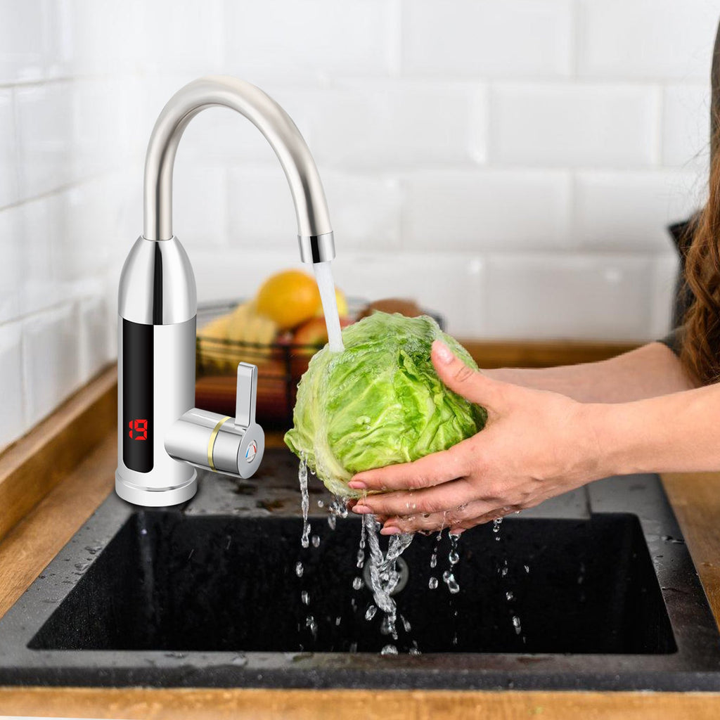 Cosmo Go 3KW Elektrischer Wasserhahn LED Temperaturanzeige