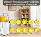 Cosmo Go Luftentfeuchter 16L mit Timerfunktion, Wäschetrockungsfunktion, Abtaufunktion