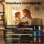 Cosmo Go 2X LED Stehlampe RGB Dimmbar mit Fernbedienung 6W