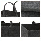 Cosmo Go 2x Filztasche Kaminholztasche Brennholzkorb Faltbar 30L