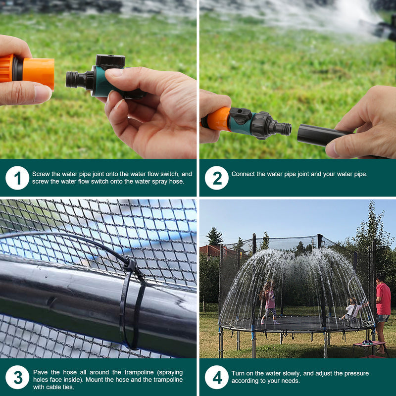 Cosmo Go 12M Trampolin Wassersprinkler Sprinkler