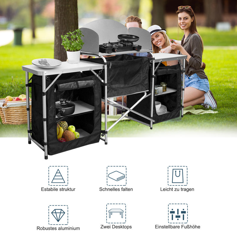 Cosmo Go Campingküche Alu 5 Fächer