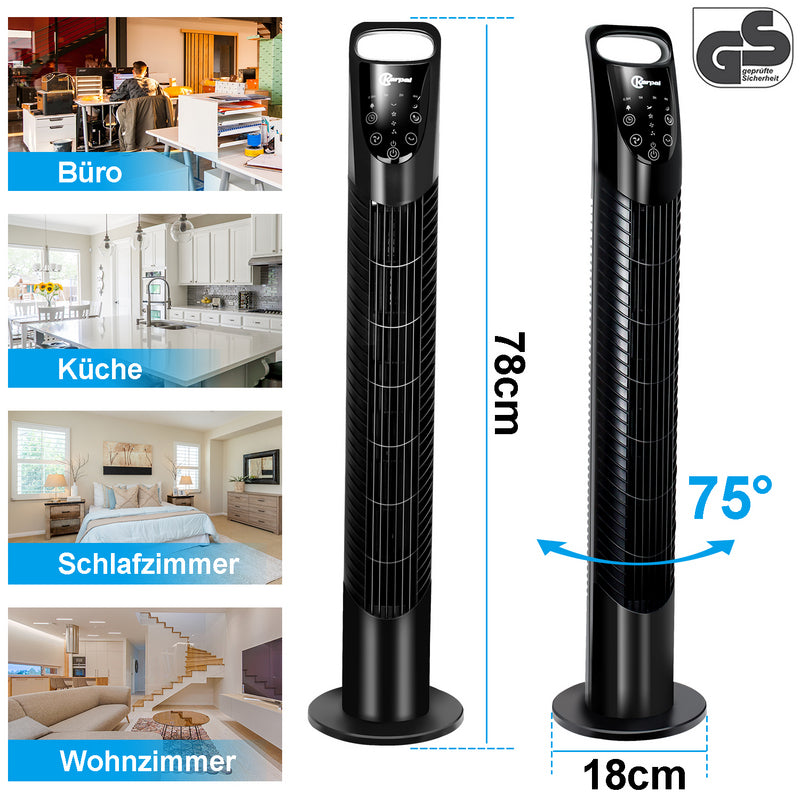 Cosmo Go Turmventilator mit Fernbedienung