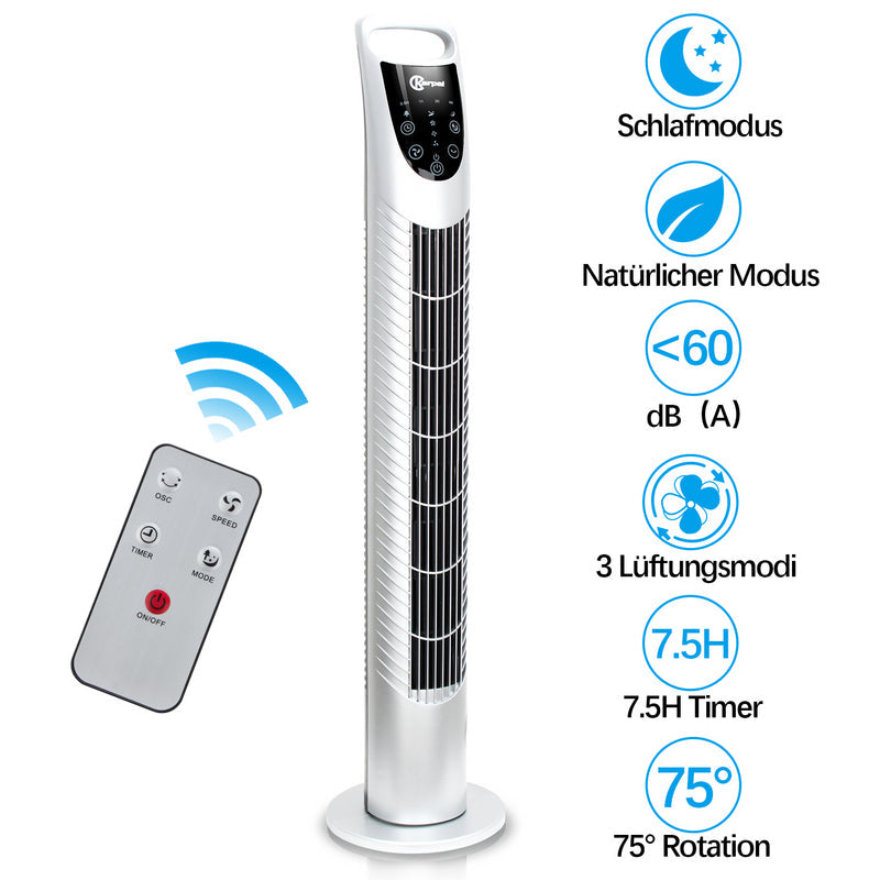 Cosmo Go Turmventilator mit Fernbedienung