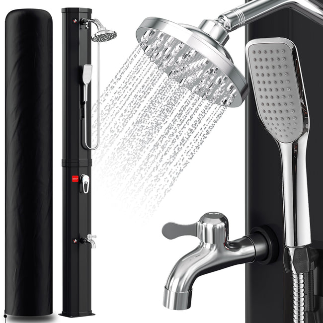 Cosmo Go 60L Solardusche Gartendusche Inkl. Schutzhaube und Handbrause Hover Image