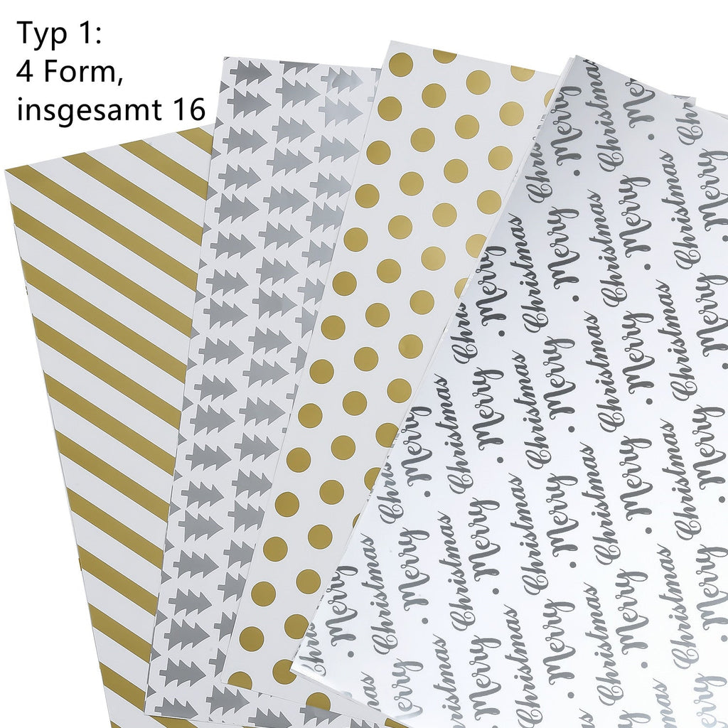 Cosmo Go Geschenkpapier Weihnachtspapier 70 * 50 cm