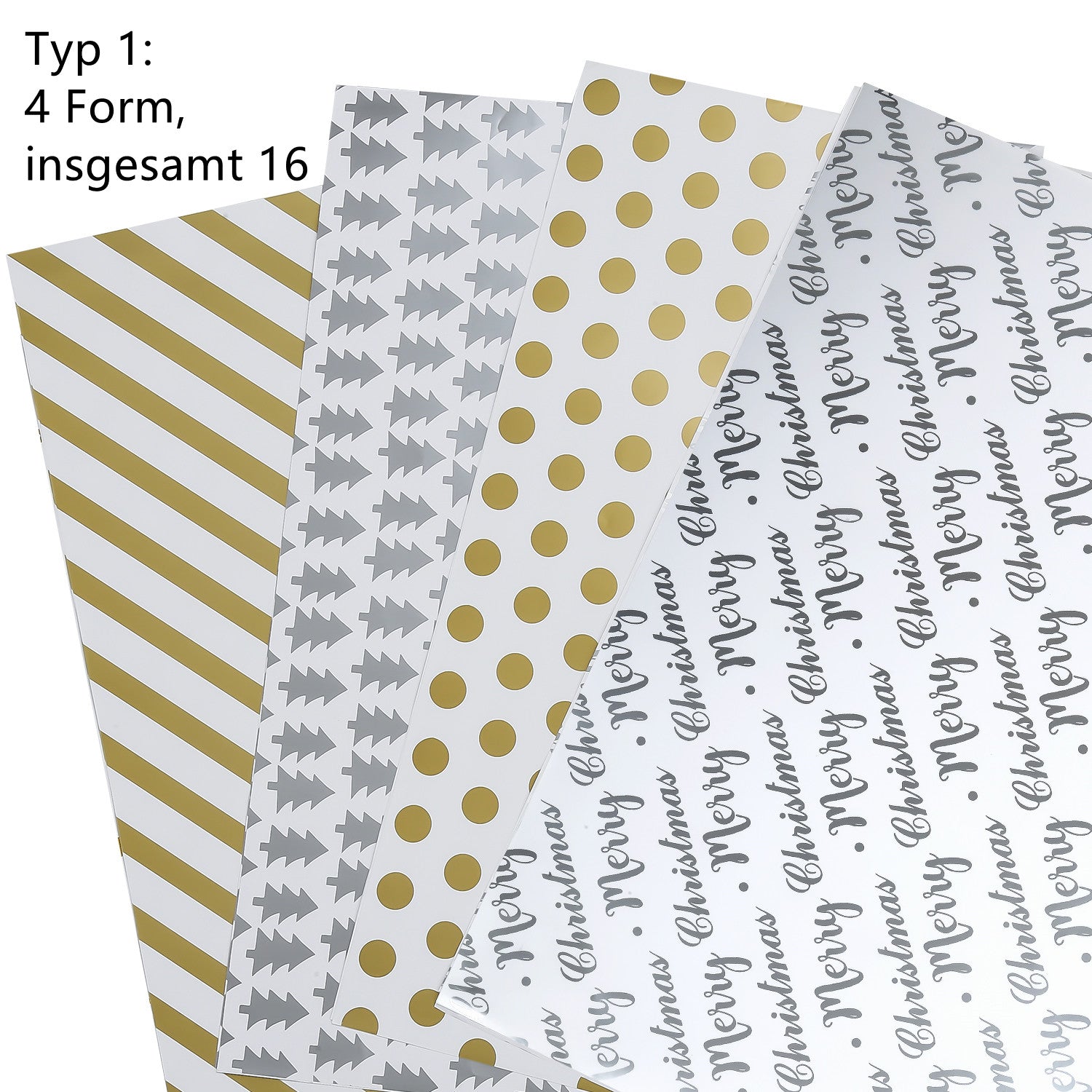 Cosmo Go Geschenkpapier Weihnachtspapier 70 * 50 cm
