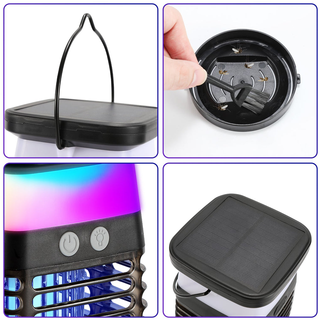 Cosmo Go Solar Mückenabwehr-Lampe UV-Licht Mückenlampe RGB