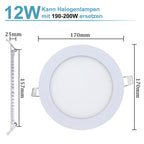 Cosmo Go LED Einbaustrahler 6W/9W/12W/18W  IP44