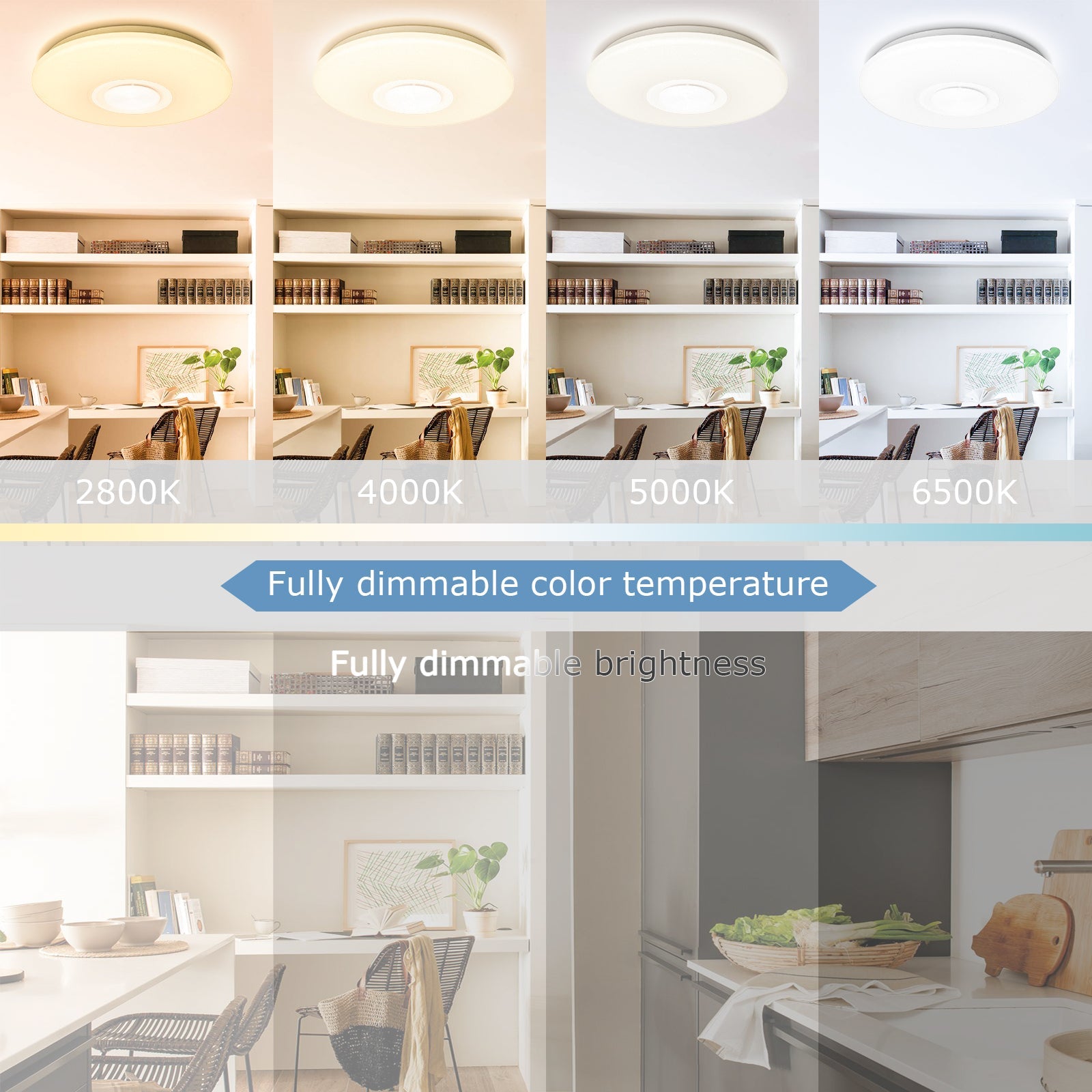 Cosmo Go Led Deckenlampe 36W Dimmbar RGB Bluetooth APP Steuerung
