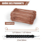 Cosmo Go Rödeldraht Ø1,0 x 100 mm/140mm Betonbindedraht 1000 Stk