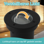 Cosmo Go LED Bodeneinbaustrahler 3W Warmweiß mit Mattierten Ersatzlinsen