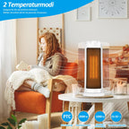 Cosmo Go 2000W Keramik Heizlüfter mit automatischer Oszillation