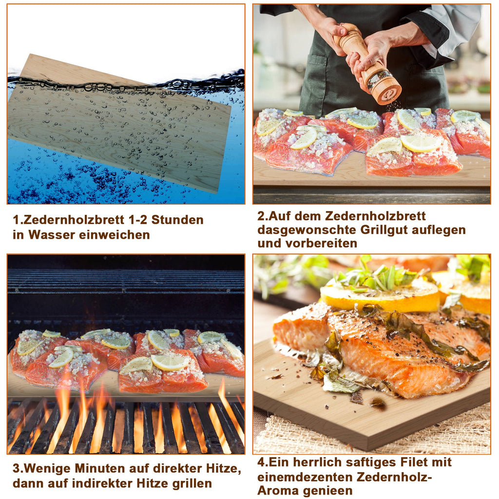 Cosmo Go Räucherbretter Grillplanken 6er Set