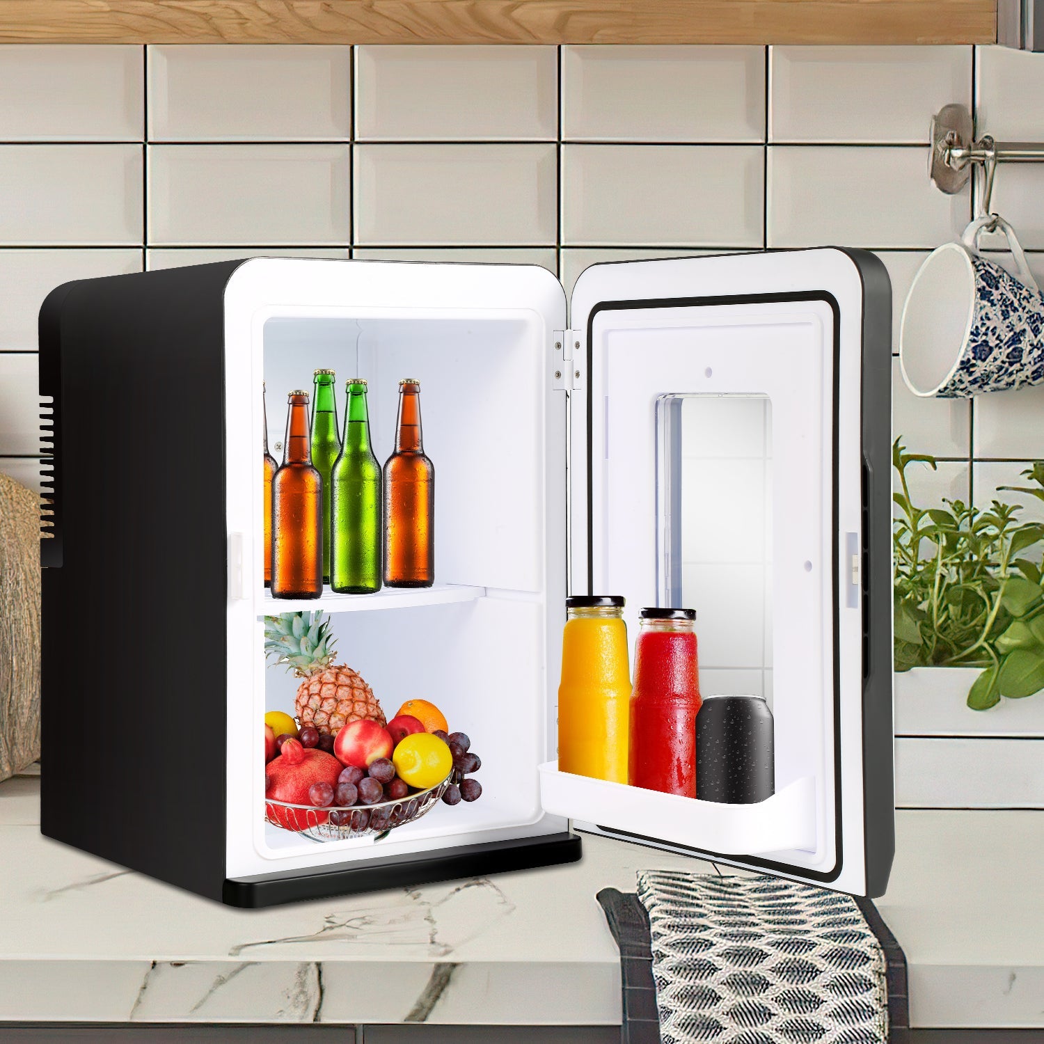 Cosmo Go 2 in 1 Mini Kühlschrank 15L Kühlbox