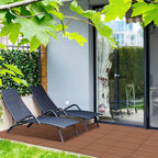 Cosmo Go WPC Terrassenfliesen 30x60cm 6er Set in Holzoptik