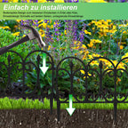 Cosmo Go 5 tlg Beetzaun Beetumrandung Kunststoff