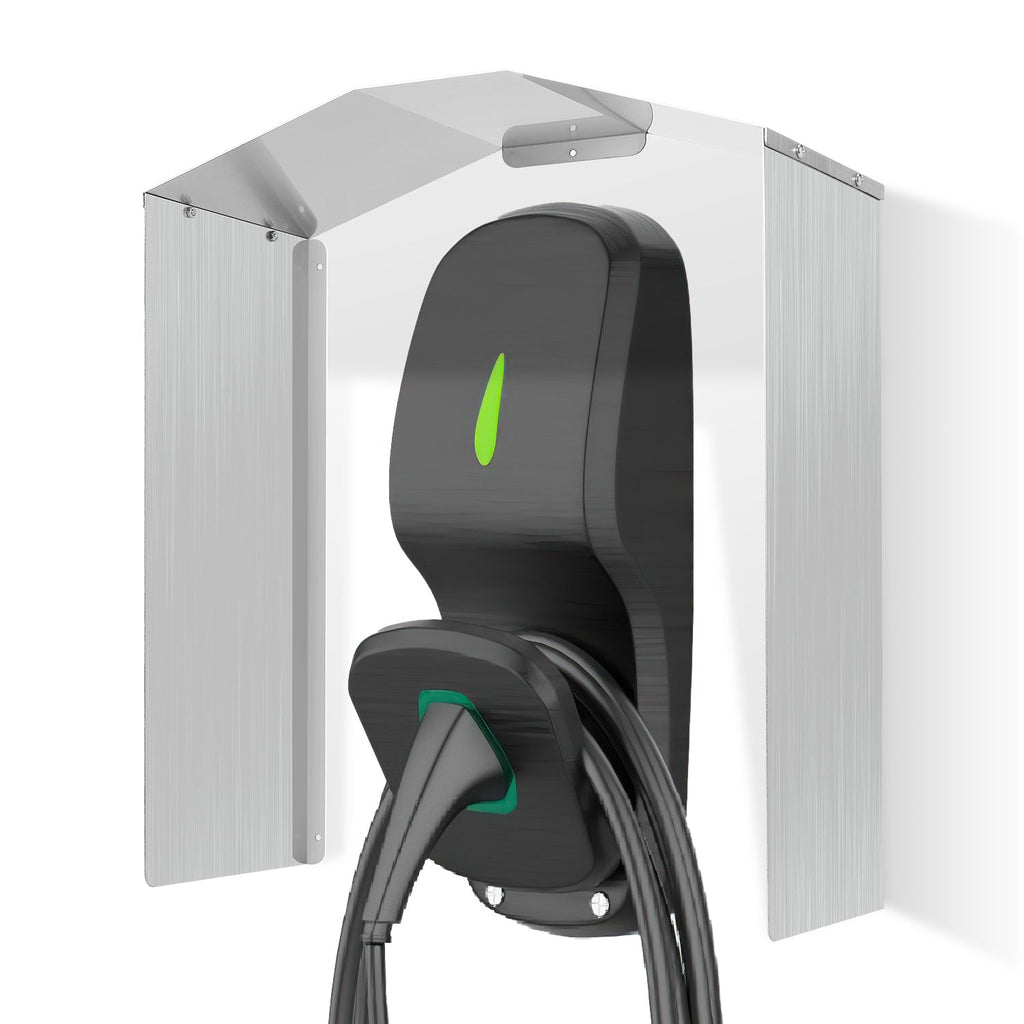 Cosmo Go Wallbox Wetterschutz Edelstahl Schutzdach für e-Auto Ladestation