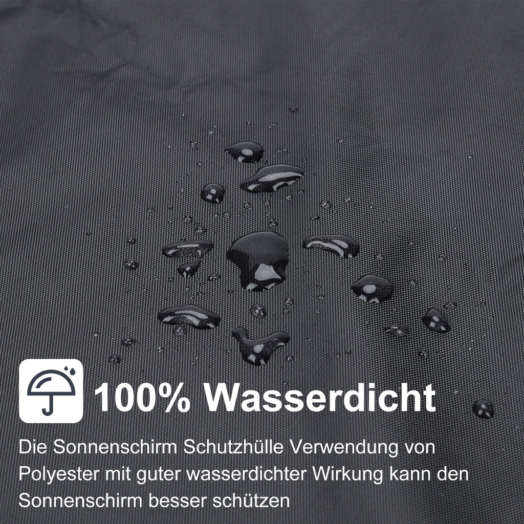 Cosmo Go Sonnenschirm Schutzhülle Abdeckung mit Stab