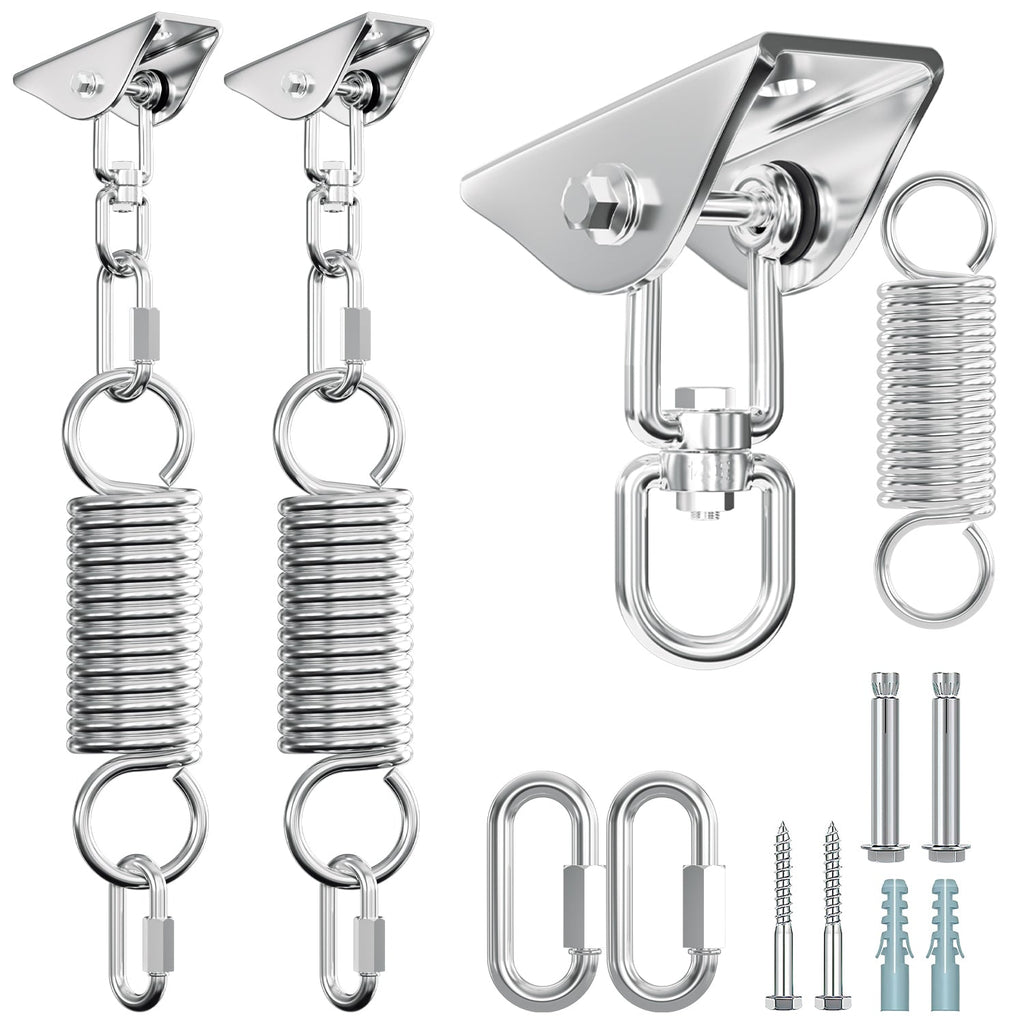 Cosmo Go 2 Stück Deckenhaken Edelstahl Schwingfeder