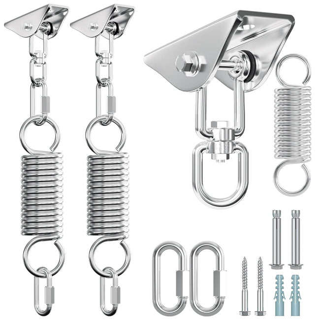 Cosmo Go 2 Stück Deckenhaken Edelstahl Schwingfeder Hover Image