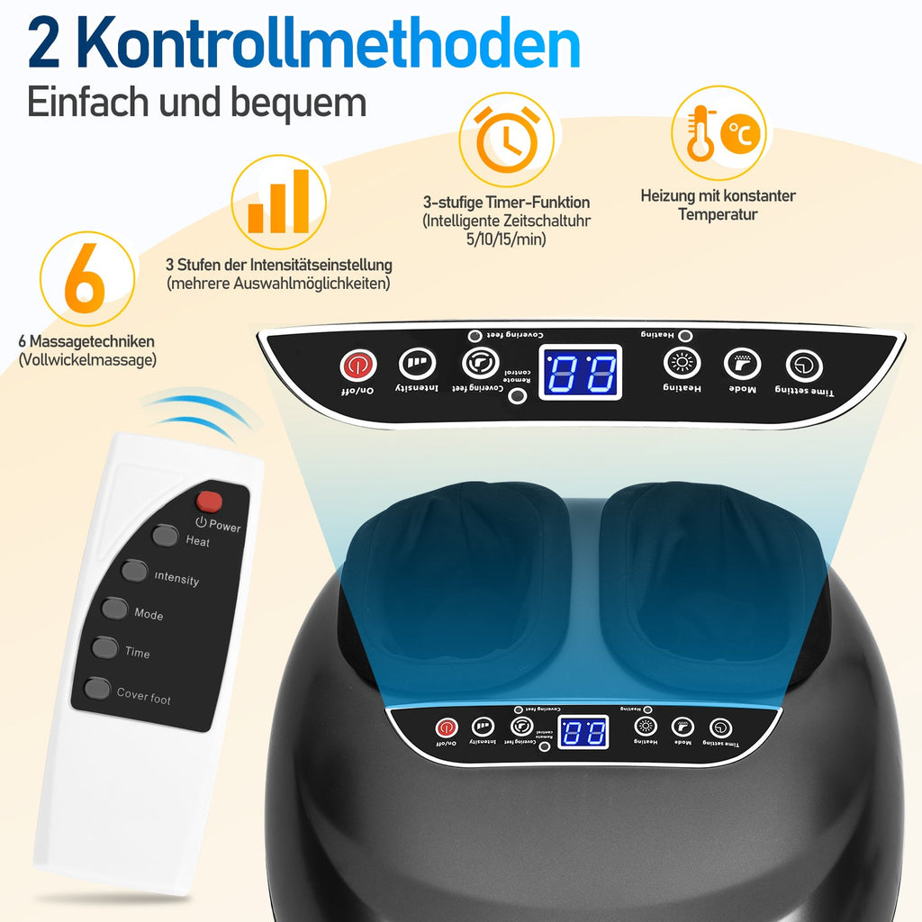 Cosmo Go Fußmassagegerät mit Heizfunktion Knetmassage