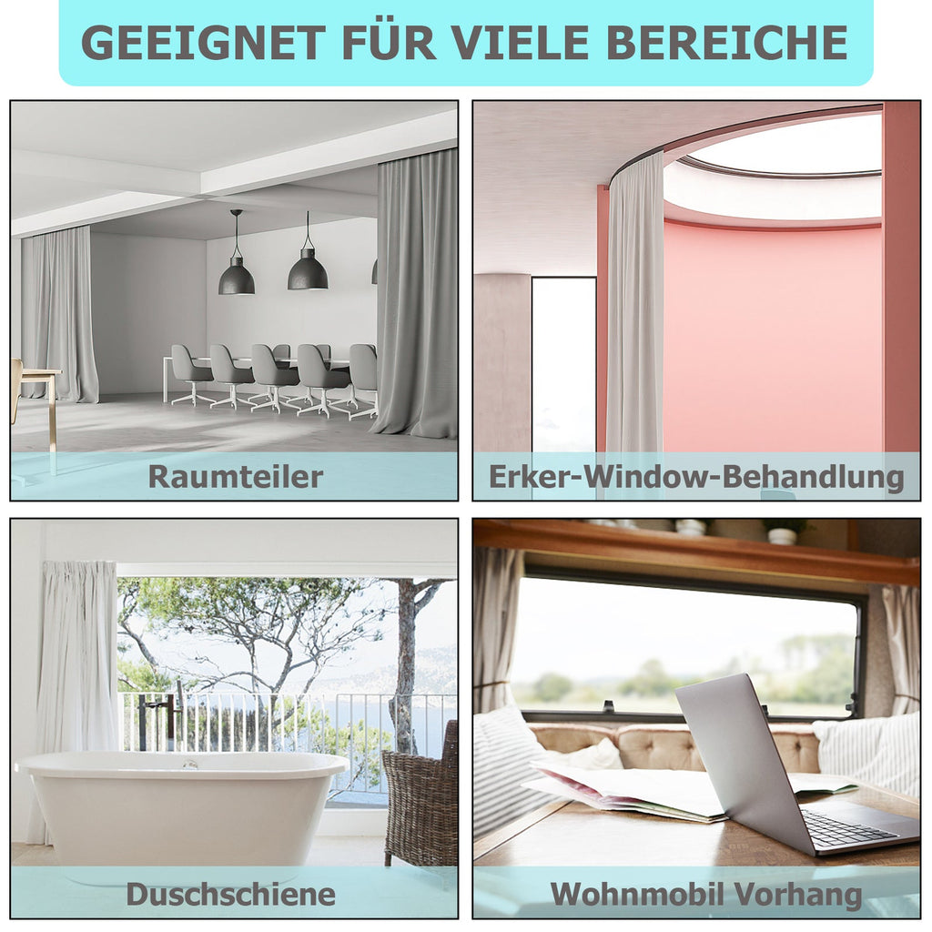 Cosmo Go Gardinenschiene Biegbar 3m/5m