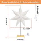 Cosmo Go LED Weihnachtsstern Papier Tischlampe 65cm