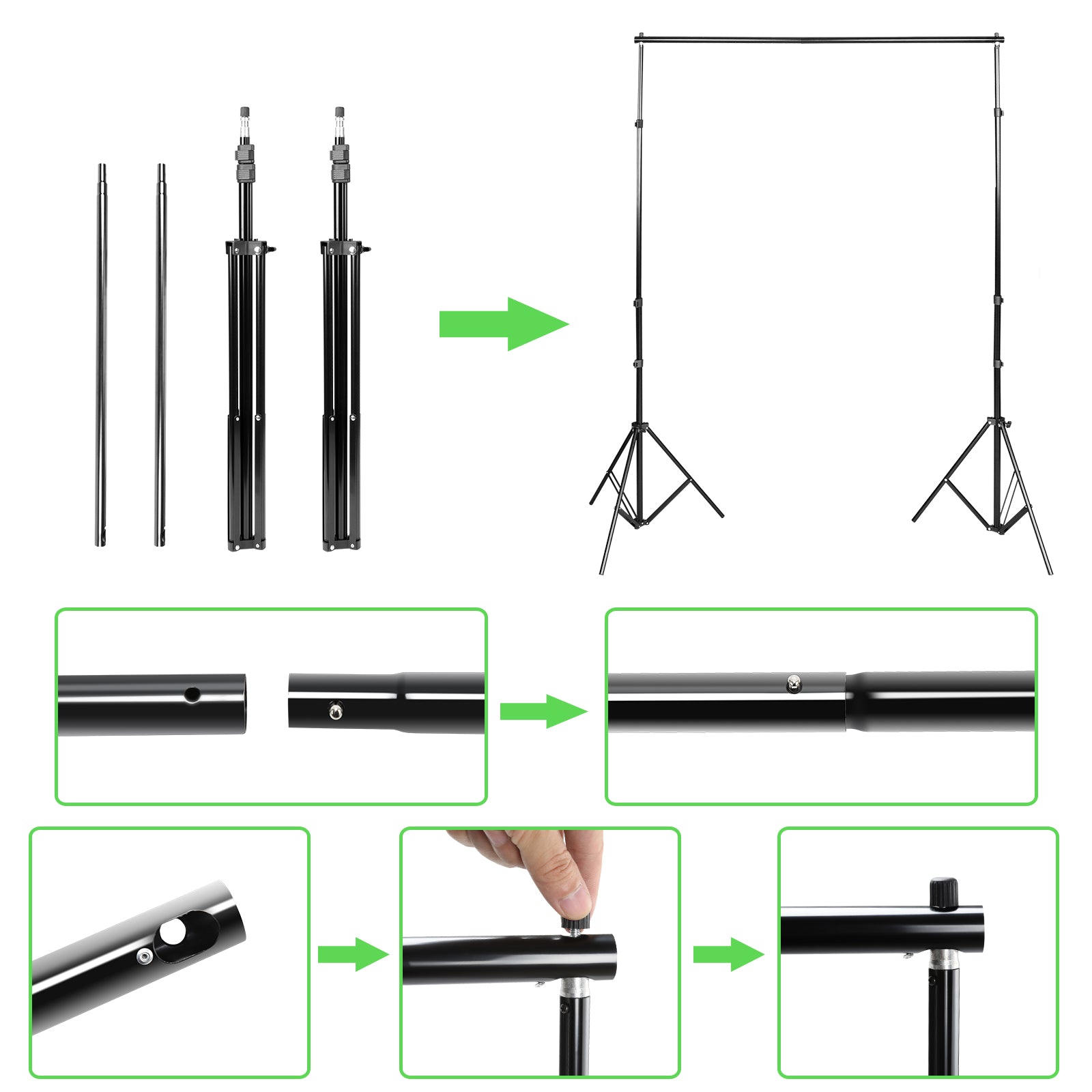Cosmo Go 3x2M Hintergrundsystem Mit Hintergrund Fotostudio