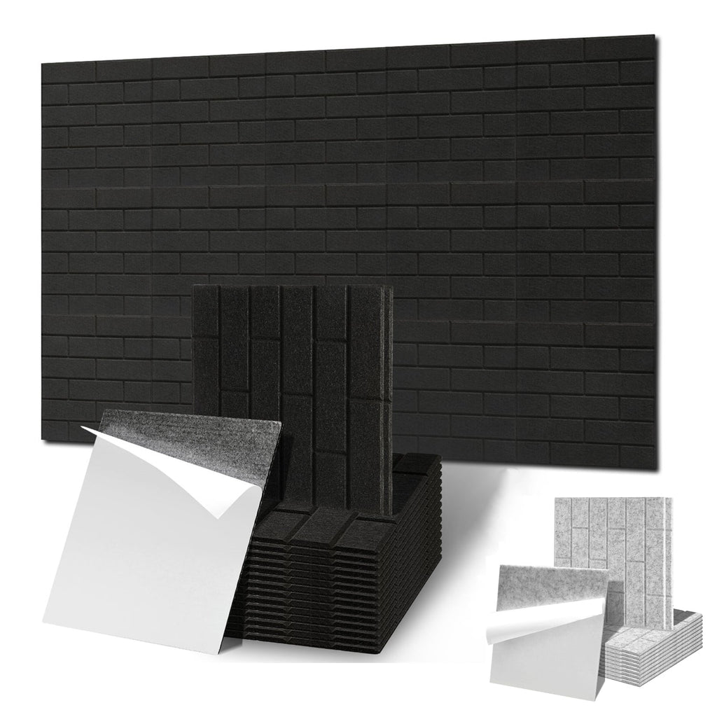 Cosmo Go Akustikplatten Wandpaneele Selbstklebend 12/18 Stück Quadratisch Kacheln