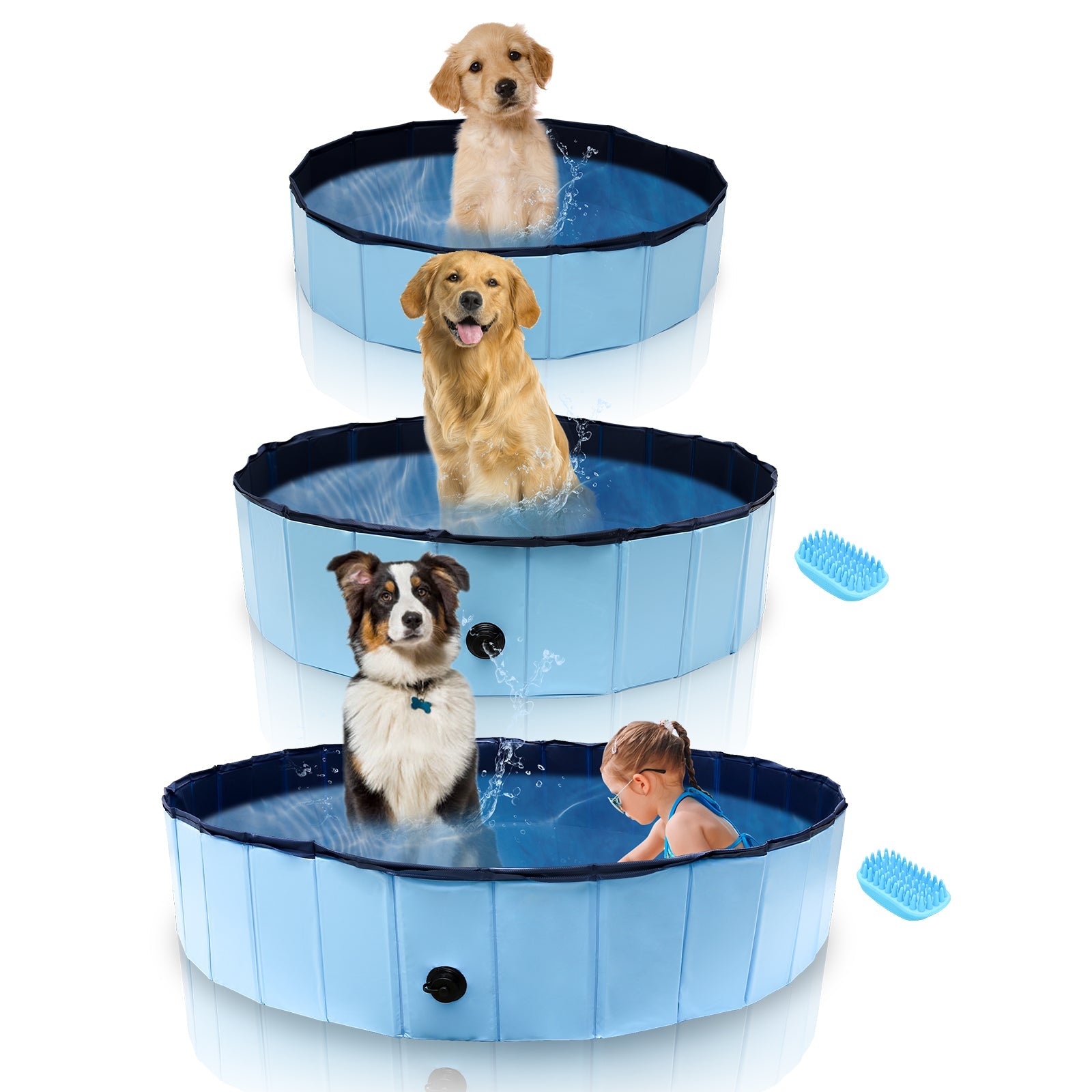 Cosmo Go Hundepool Faltbarer Swimmingpool