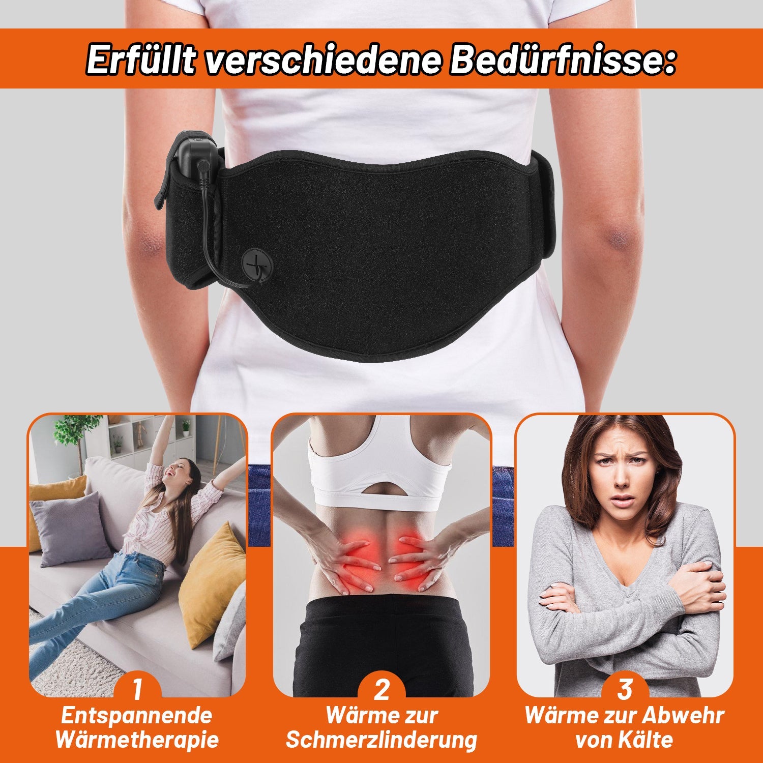 Cosmo Go Wärmegürtel Heizkissen Rücken Nierenwärmer