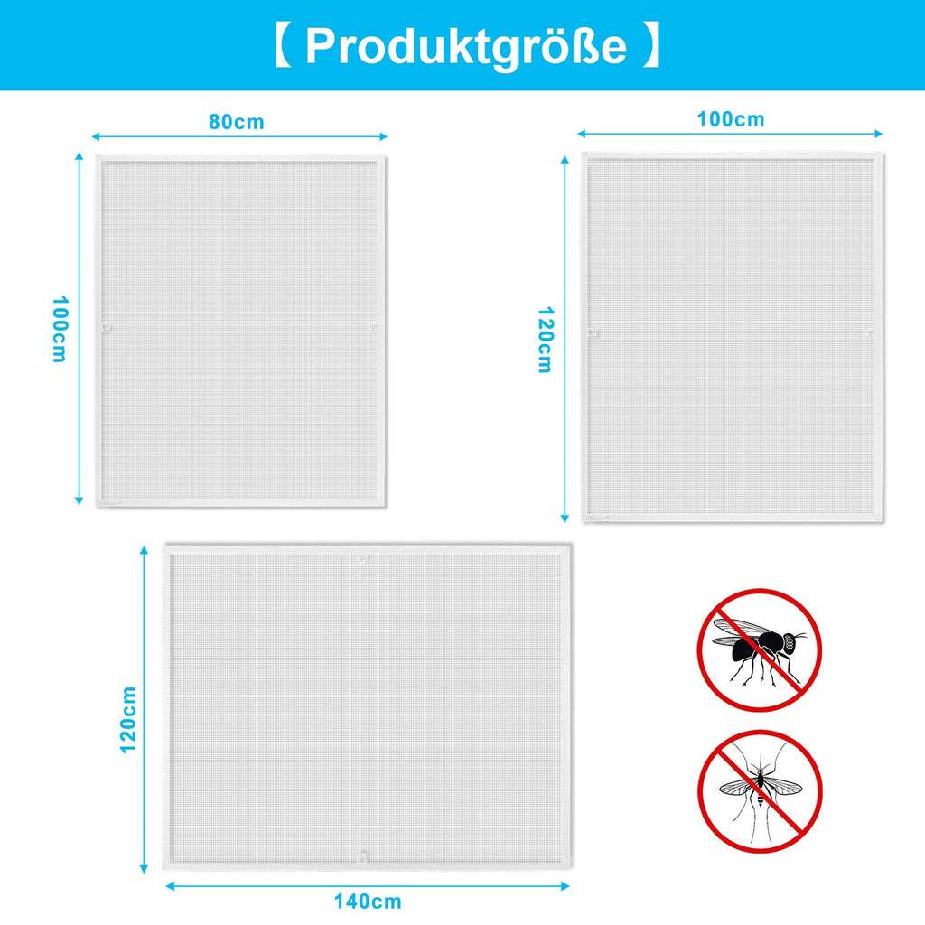 Cosmo Go Fliegengitter Fenster Insektenschutz Weiß