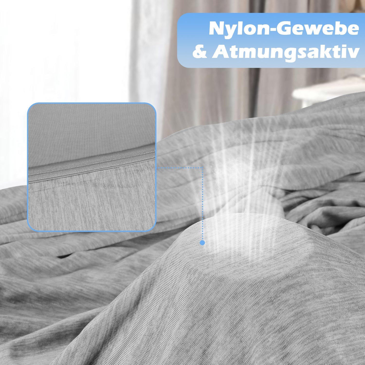Cosmo Go Kühldecke Sommerdecke Doppelseitig Leichte mit Q-Max>0.45